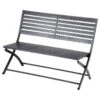 Banc Pliant Olbia Noir Graphite Hespéride -Plein air Deco banc pliant olbia noir graphite hesperide