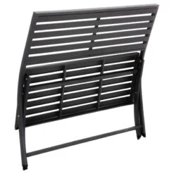Banc Pliant Olbia Noir Graphite Hespéride -Plein air Deco banc pliant olbia noir graphite hesperide 2