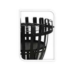 KOOPMAN Brasero Corbeille Métal D54 Noir Ambiance -Plein air Deco brasero corbeille metal d54 noir ambiance 1 2