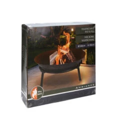 KOOPMAN Brasero Métal D50 Noir/gris Ambiance -Plein air Deco brasero metal d50 noirgris ambiance 2