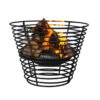 KOOPMAN Brasero Panier D53 Métal Noir Ambiance -Plein air Deco brasero panier d53 metal noir ambiance