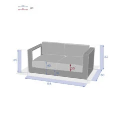 Canapé Extérieur 2 Places Allure Hespéride -Plein air Deco canape exterieur 2 places allure hesperide 2