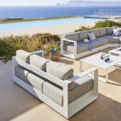 Plein air Deco -Plein air Deco canape exterieur 3 places allure blanc hesperide 1