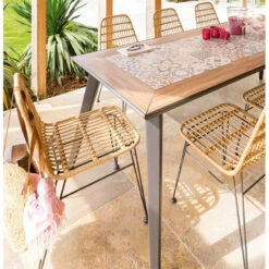 Chaise Extérieure Lambada Sésame & Graphite Hespéride -Plein air Deco chaise exterieure lambada sesame graphite hesperide 2