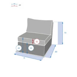 Chauffeuse Extérieur Moorea Hespéride Terre D'ombre -Plein air Deco chauffeuse exterieur moorea hesperide terre ombre 2