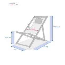 Chilienne En Bois Mahini Carbone Hespéride -Plein air Deco chilienne en bois mahini carbone hesperide 3
