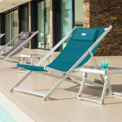 Chilienne Honolulu Bleu Canard Hespéride -Plein air Deco chilienne honolulu bleu canard hesperide 1 3