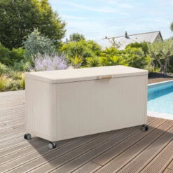 Coffre De Rangement Extérieur 510L Edenio Argile Hespéride