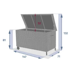 Coffre Extérieur Bayana Terre D'ombre Petit Modèle Hespéride -Plein air Deco coffre exterieur bayana terre d ombre petit modele hesperide 3