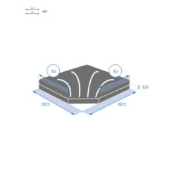 Dalle 15kg Pour Pied De Parasol En Croix Hespéride Noir -Plein air Deco dalle 15kg pour pied de parasol en croix hesperide noir 3