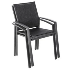 Fauteuil Axiome Hespéride Poivre Graphite -Plein air Deco fauteuil axiome hesperide poivre graphite 1