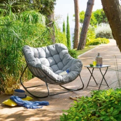 Fauteuil Bascule Extérieur Paopao Hespéride -Plein air Deco fauteuil bascule exterieur paopao hesperide 2