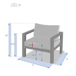 Fauteuil De Jardin Jauca Noisette / Gris Boisé Hespéride -Plein air Deco fauteuil de jardin jauca noisette gris boise hesperide 2