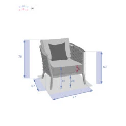 Fauteuil De Salon Extérieur 1 Place Embruns Hespéride 11 Fauteuil De Salon Extérieur 1 Place Embruns Hespéride -Plein air Deco fauteuil de salon exterieur 1 place embruns hesperide 3