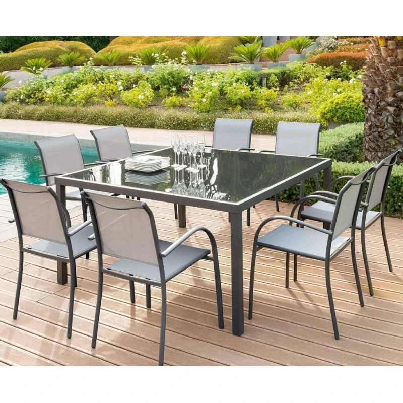 Fauteuil Empilable Piazza Hespéride Galet/graphite 8 Fauteuil Empilable Piazza Hespéride Galet/graphite – Image 6