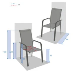Fauteuil Essio Dossier Haut Lin/blanc Hespéride -Plein air Deco fauteuil essio dossier haut linblanc hesperide 1
