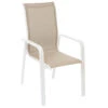 Fauteuil Essio Dossier Haut Lin/blanc Hespéride -Plein air Deco fauteuil essio dossier haut linblanc hesperide