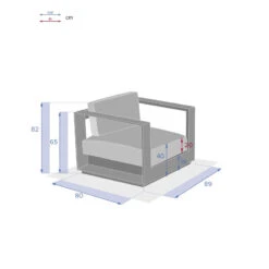 Fauteuil Extérieur 1 Place Allure Blanc Hespéride -Plein air Deco fauteuil exterieur 1 place allure blanc hesperide 2