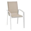 Fauteuil Extérieur Axant Lin/blanc Hespéride -Plein air Deco fauteuil exterieur axant linblanc hesperide