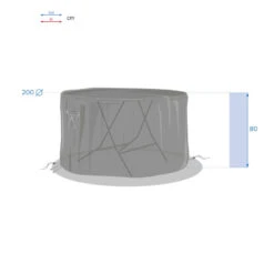 Housse De Protection Pour Table Ronde Hambo Hespéride -Plein air Deco housse de protection pour table ronde hambo hesperide 2