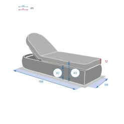 Lit Piscine Moorea Terre Ombre Hespéride -Plein air Deco lit piscine moorea terre ombre hesperide 7