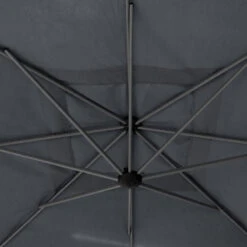 Parasol Décentré Carré Manoa Ardoise Hespéride -Plein air Deco parasol decentre carre manoa ardoise hesperide 1 2