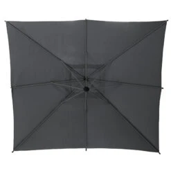 Parasol Décentré Carré Manoa Ardoise Hespéride -Plein air Deco parasol decentre carre manoa ardoise hesperide 1 4
