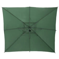 Parasol Décentré Carré Manoa Vert Olive Hespéride -Plein air Deco parasol decentre carre manoa vert olive hesperide 2