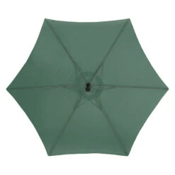 Parasol Décentré Rond Manoa Vert Olive Hespéride -Plein air Deco parasol decentre rond manoa vert olive hesperide 2