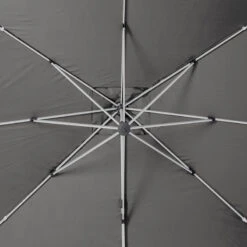 Parasol Déporté Carré Equador Ardoise Hespéride -Plein air Deco parasol deporte carre equador ardoise hesperide 1 4