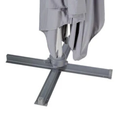 Parasol Déporté Rectangulaire Equador Ardoise Hespéride -Plein air Deco parasol deporte rectangulaire equador ardoise hesperide 1 5