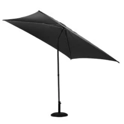 Parasol Droit Carré 2,5x2,5m Soya Ardoise Hespéride -Plein air Deco parasol droit carre 25x25m soya ardoise hesperide 1 2