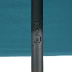 Parasol Droit Carré 2,5x2,5m Soya Bleu Canard Hespéride -Plein air Deco parasol droit carre 25x25m soya bleu canard hesperide 3