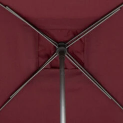 Parasol Droit Carré 2,5x2,5m Soya Bordeaux Hespéride -Plein air Deco parasol droit carre 25x25m soya bordeaux hesperide 5