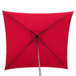 Parasol Droit Carré 2,5x2,5m Soya Grenade Hespéride -Plein air Deco parasol droit carre 25x25m soya grenade hesperide 3