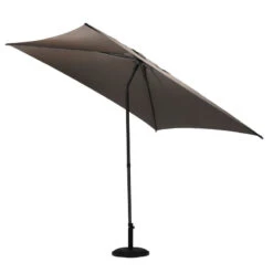 Parasol Droit Carré 2,5x2,5m Soya Taupe Hespéride -Plein air Deco parasol droit carre 25x25m soya taupe hesperide 2