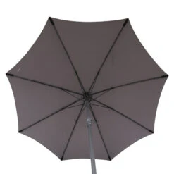 Parasol Droit Rond 2,7m Sisko Ardoise Hespéride -Plein air Deco parasol droit rond 27m sisko ardoise hesperide 1 4