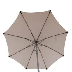 Parasol Droit Rond 2,7m Sisko Taupe Hespéride -Plein air Deco parasol droit rond 27m sisko taupe hesperide 3