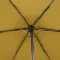 Parasol Droit Rond 2,7m Soya Jaune Moutarde Hespéride -Plein air Deco parasol droit rond 27m soya jaune moutarde hesperide 3