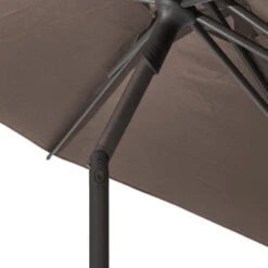 Parasol Droit Rond 2,7m Soya Taupe Hespéride -Plein air Deco parasol droit rond 27m soya taupe hesperide 5