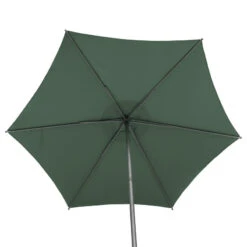 Parasol Droit Rond 2,7m Soya Vert Olive Hespéride -Plein air Deco parasol droit rond 27m soya vert olive hesperide 4