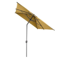 Parasol Mat Central 2x3 M Loompa Moutarde Hespéride -Plein air Deco parasol mat central 2x3 m loompa moutarde hesperide 2