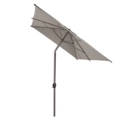 Parasol Mat Central 2x3 M Loompa Taupe Hespéride -Plein air Deco parasol mat central 2x3 m loompa taupe hesperide 2