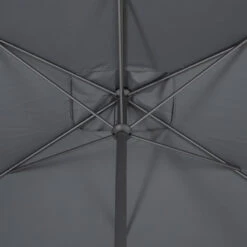 Parasol Mat Central 2x3 M Loompa Ardoise Hespéride -Plein air Deco parasol mat central 3 m loompa ardoise hesperide 5