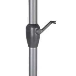 Parasol Mat Central Rond 3m Loompa Ardoise Hespéride -Plein air Deco parasol mat central rond 3 loompa ardoise hesperide 5