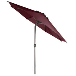 Parasol Mat Central Rond 3m Loompa Bordeaux Hespéride 11 Parasol Mat Central Rond 3m Loompa Bordeaux Hespéride -Plein air Deco parasol mat central rond 3m loompa bordeaux hesperide 2