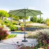 Parasol Mat Central Rond 3m Loompa Olive Hespéride