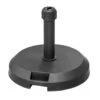 Pied De Parasol 29kg Béton Noir Hespéride