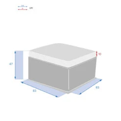 Pouf Extérieur Savinia Coloris Tahini Hespéride -Plein air Deco pouf exterieur savinia coloris tahini hesperide 3