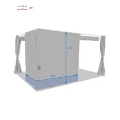 Rideaux Ardoises Pour Tonnelle Rectangulaire Palmeira Hespéride -Plein air Deco rideaux ardoises pour tonnelle rectangulaire palmeira hesperide 3